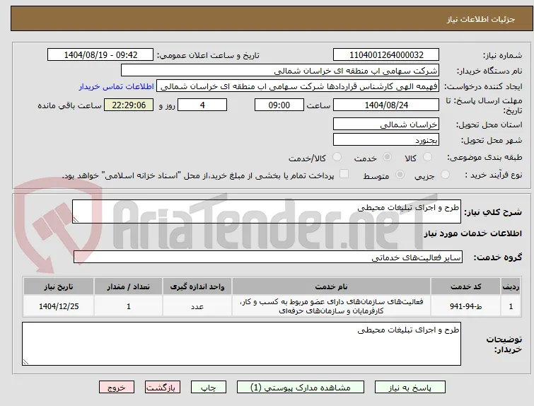 طرح و اجرای تبلیغات محیطی