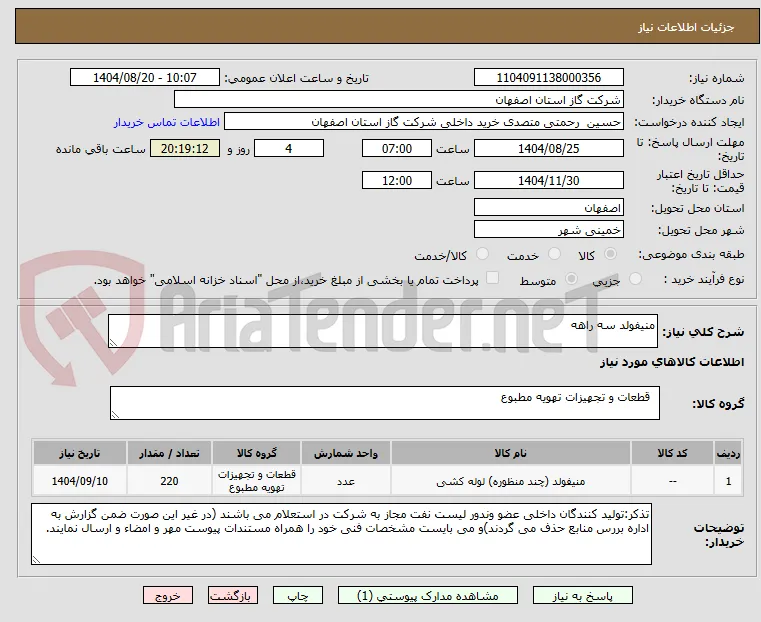 منیفولد سه راهه