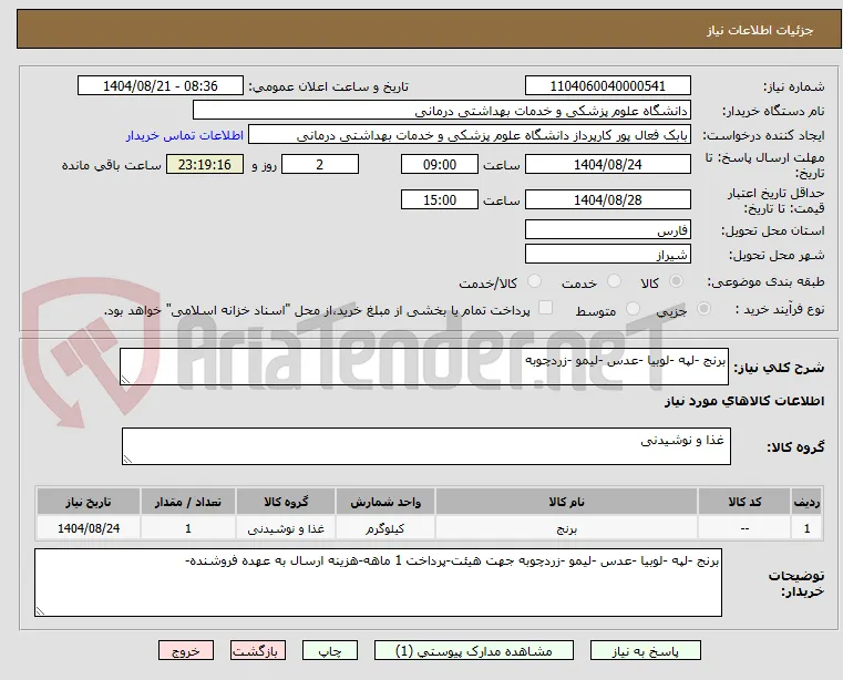 برنج -لپه -لوبیا -عدس -لیمو -زردچوبه