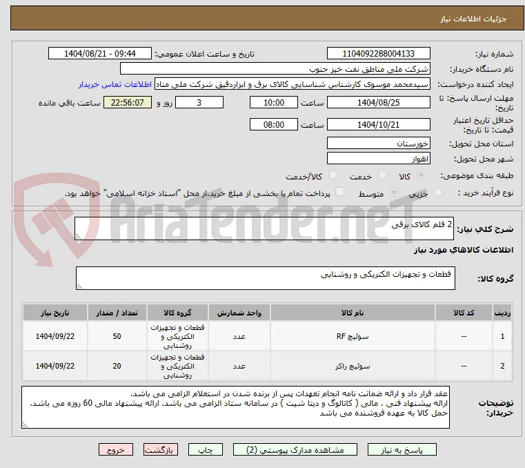 2 قلم کالای برقی