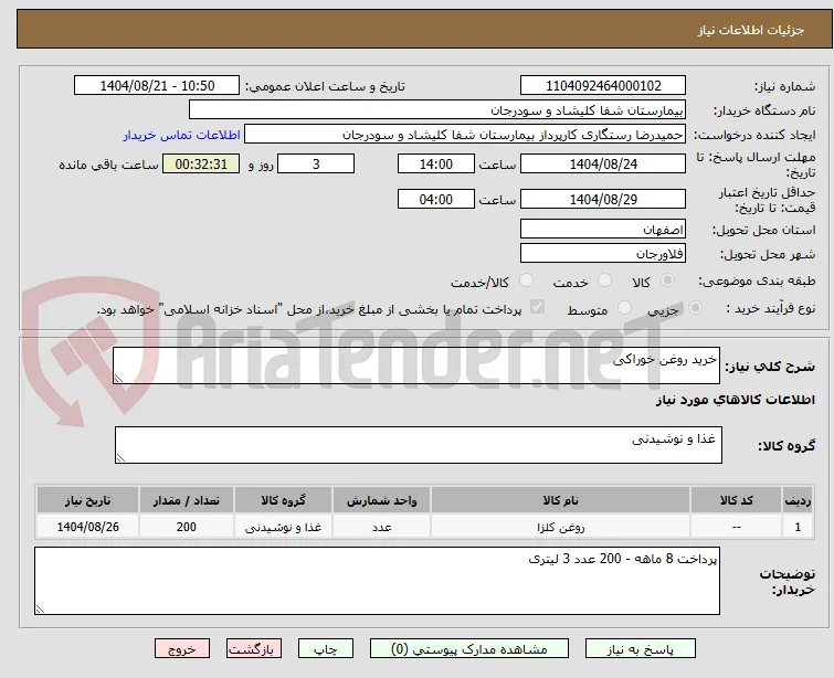 خرید روغن خوراکی
