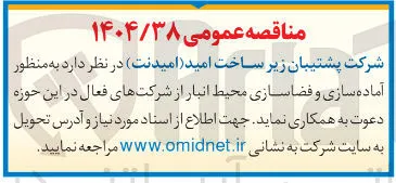 آماده سازی و فضاسازی محیط انبار