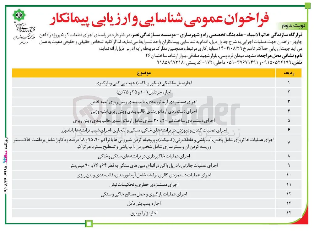اجاره بیل مکانیکی پیکور و پاکت جهت پی کنی و بارگیری
