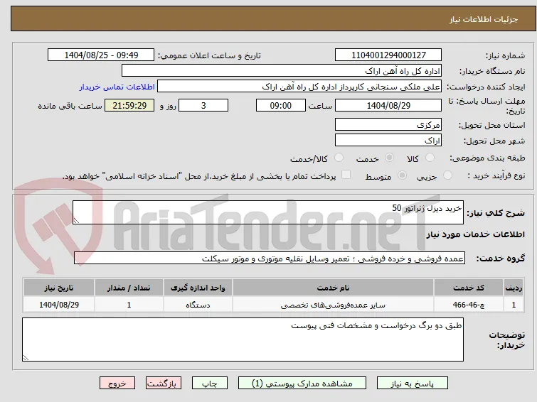خرید دیزل ژنراتور 50