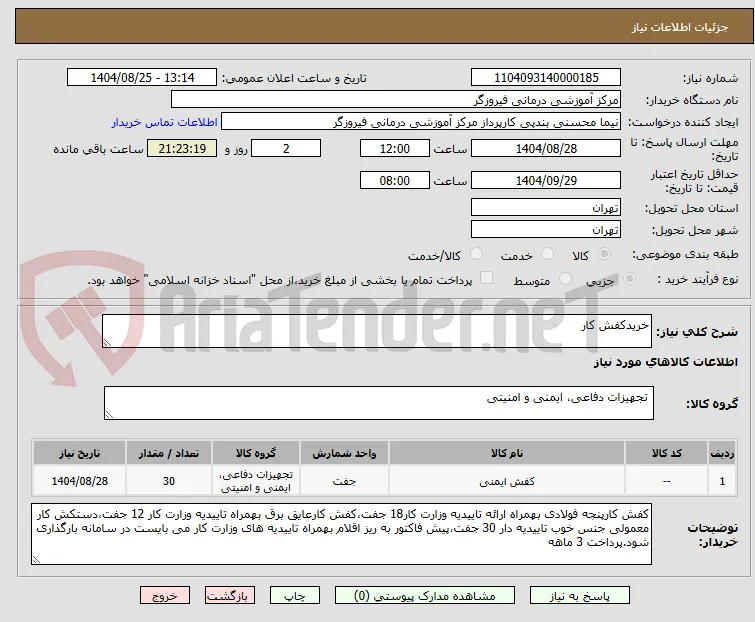 خریدکفش کار