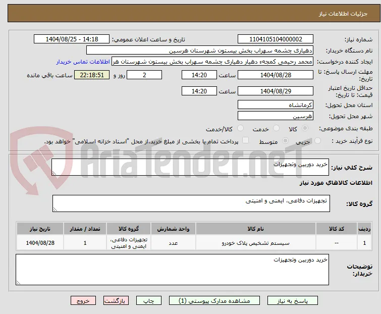 خرید دوربین وتجهیزات 