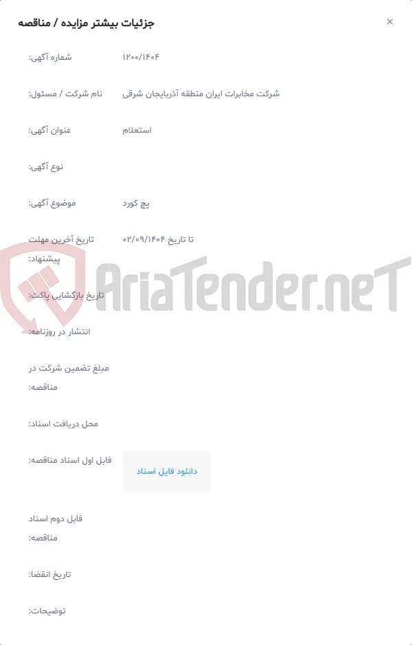 پچ کورد