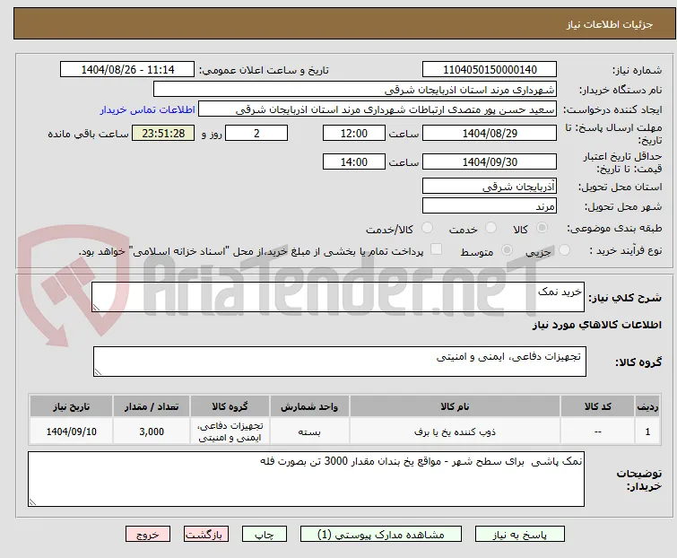 خرید نمک 