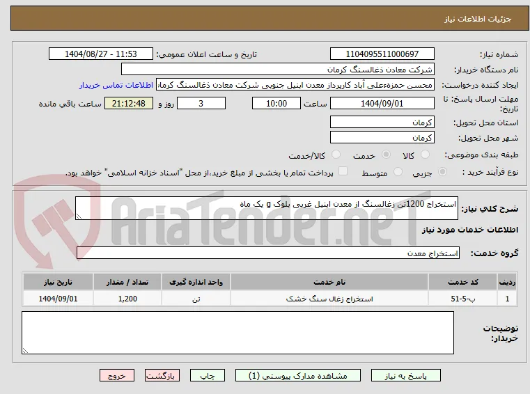استخراج 1200تن زغالسنگ از معدن ابنیل غربی بلوک g یک ماه