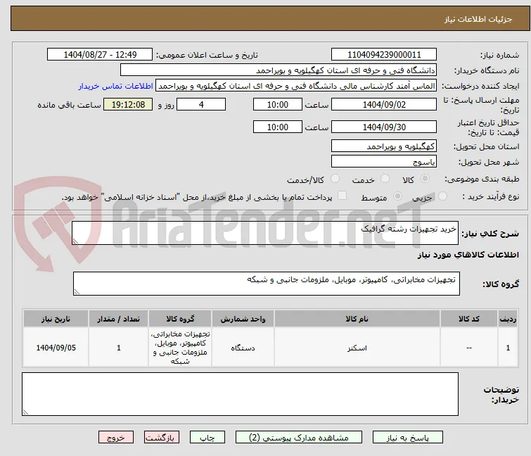 خرید تجهیزات رشته گرافیک