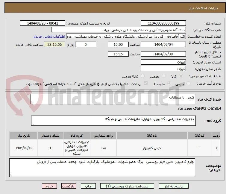 کیس  با متعلقات 