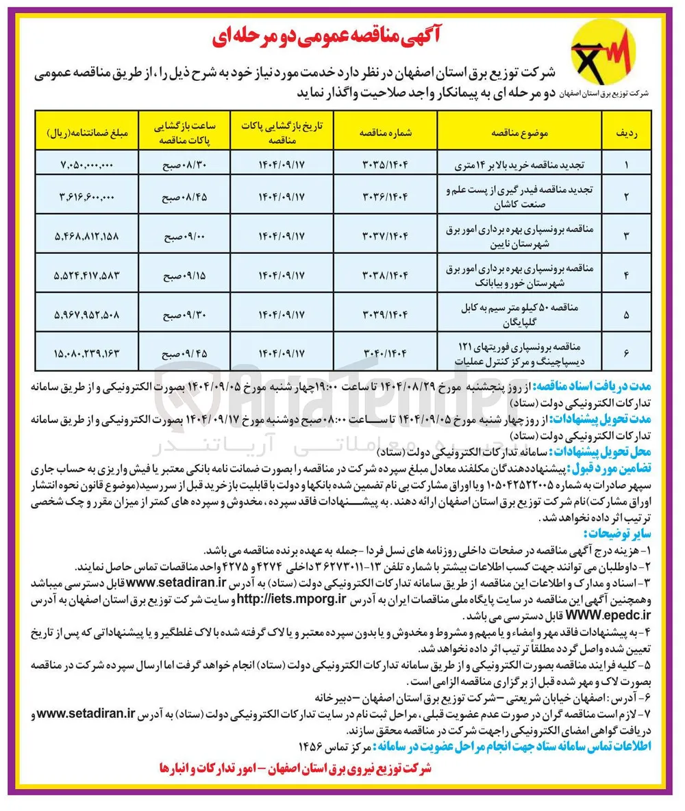  ۵۰ کیلو متر سیم به کابل