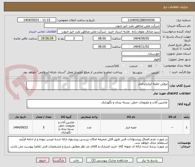 ترولی جعبه ابزارچرخدار