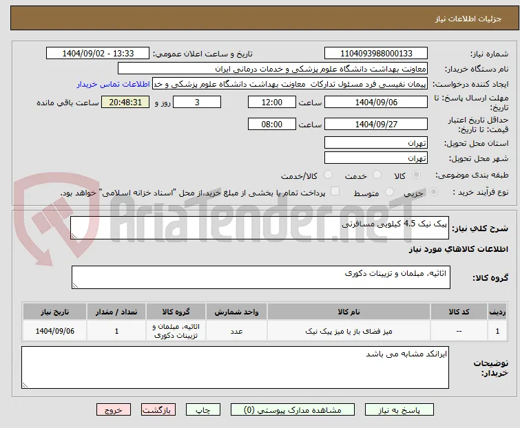 پیک نیک 4.5 کیلویی مسافرتی  