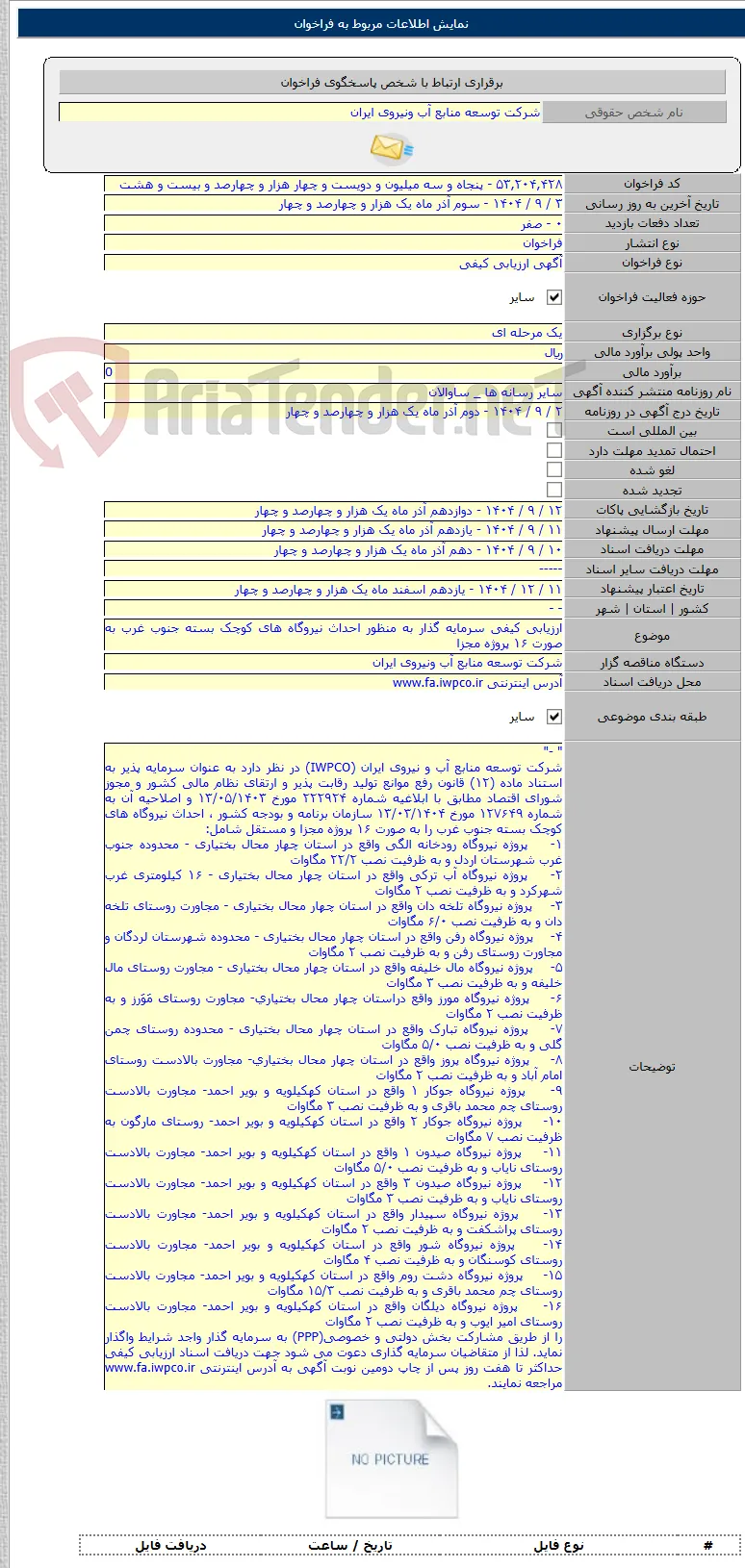 ارزیابی کیفی سرمایه گذار به منظور احداث نیروگاه های کوچک بسته جنوب غرب به صورت ۱۶ پروژه مجزا