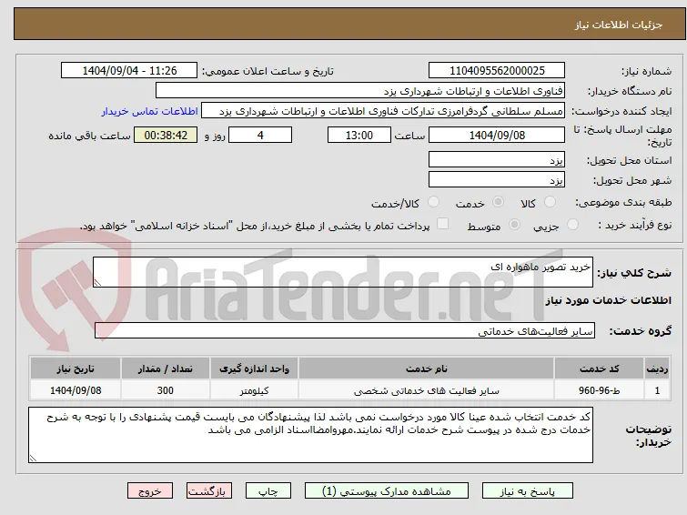 خرید تصویر ماهواره ای 