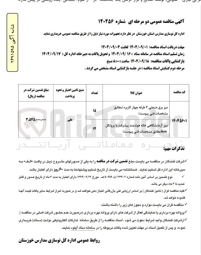 خرید میز برق صنعتی ۲ طرفه چهار کاربره