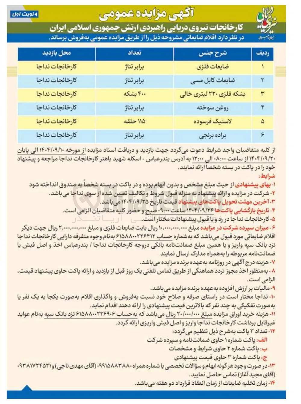 بشکه فلزی ۲۲۰ لیتری خالی 

