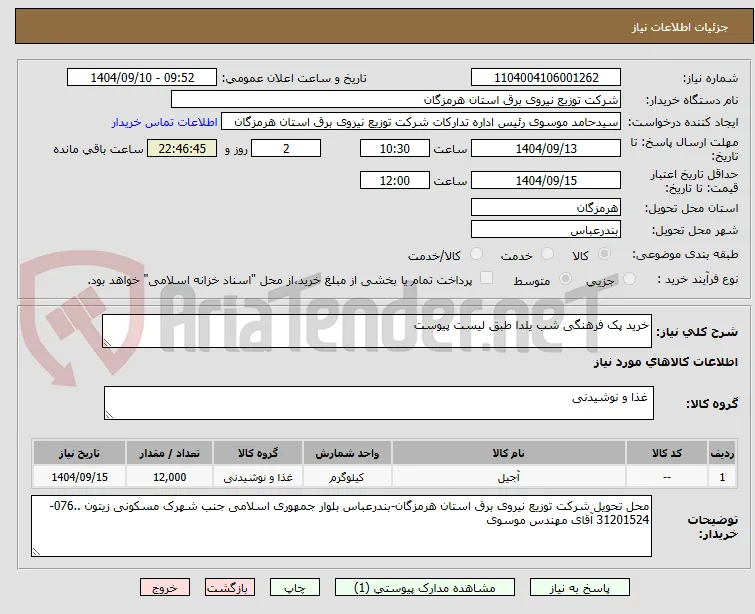 خرید پک فرهنگی شب یلدا طبق لیست پیوست