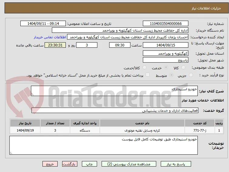 خودرو استیجاری