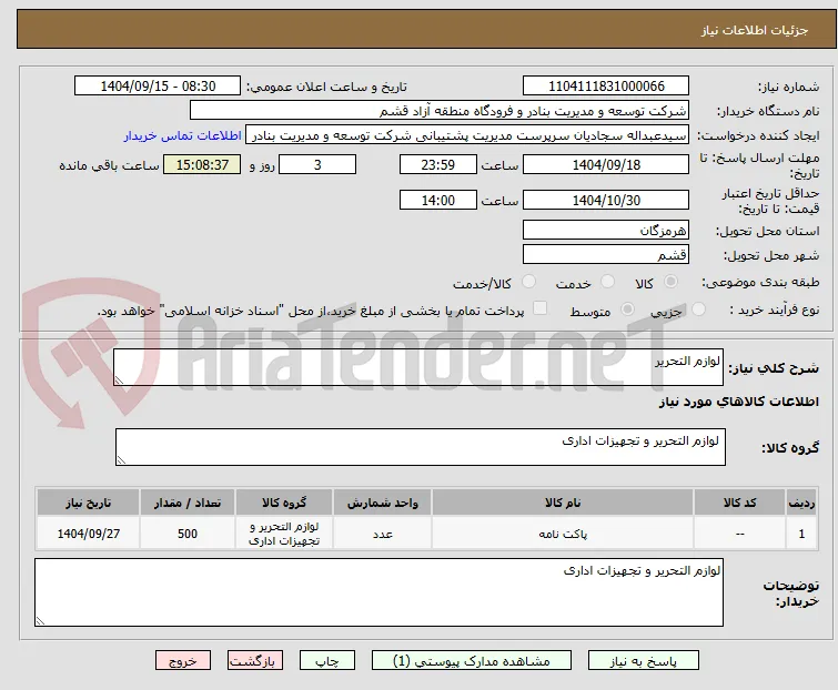 لوازم التحریر