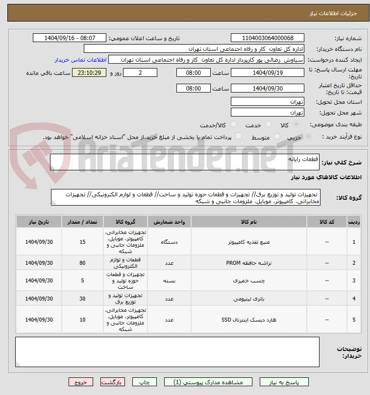 قطعات رایانه