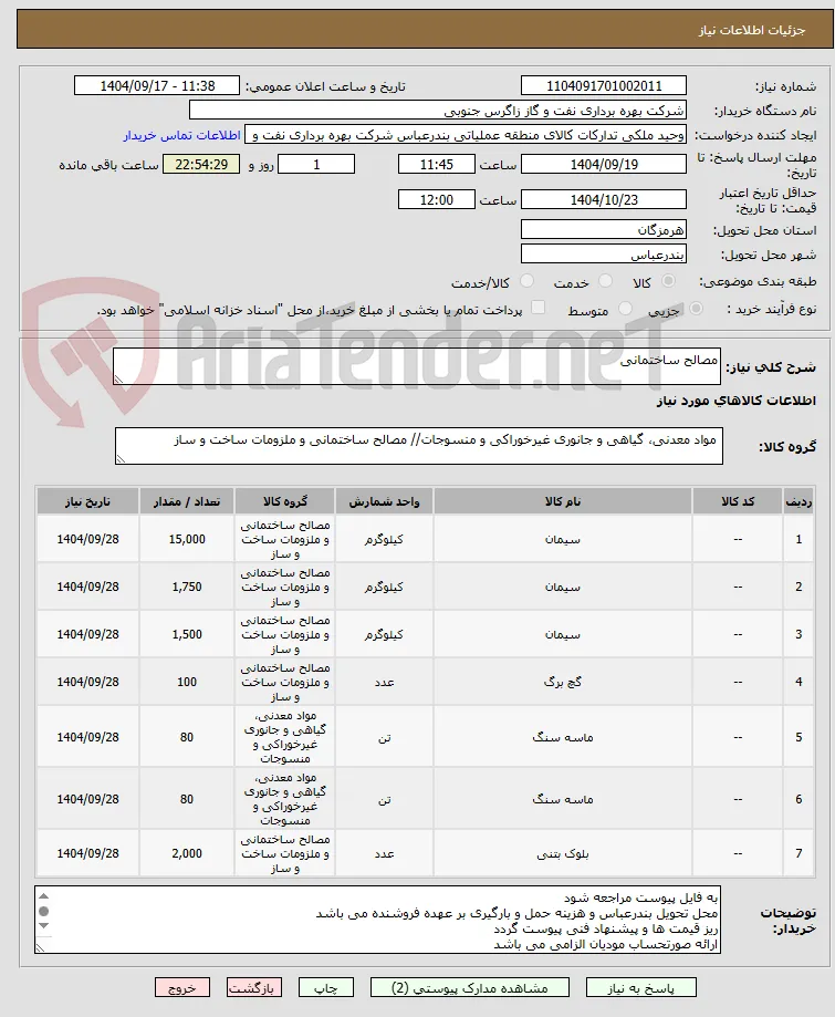 مصالح ساختمانی