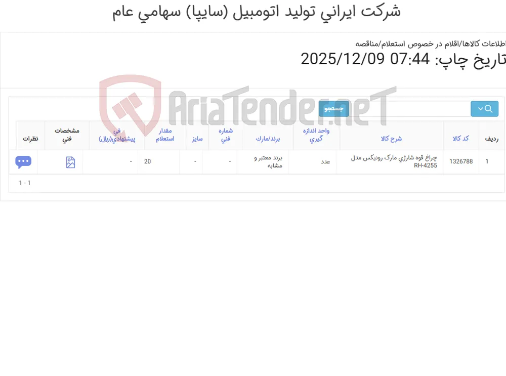 چراغ قوه شارژی