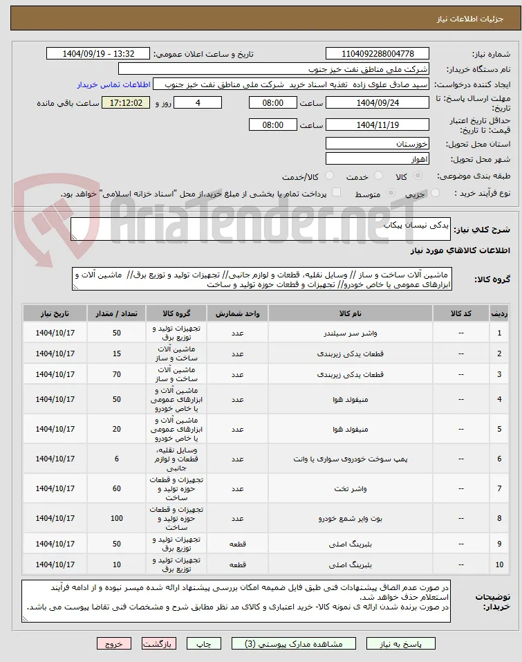 یدکی نیسان پیکاب