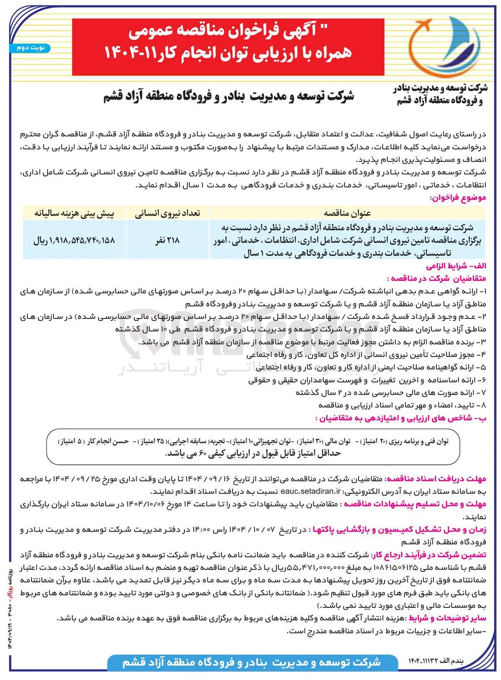 تامین نیروی انسانی