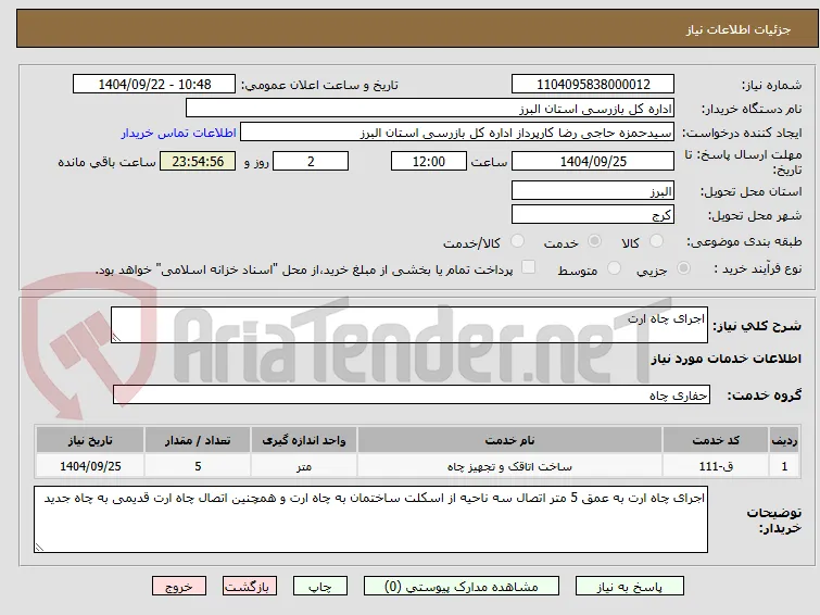 اجرای چاه ارت