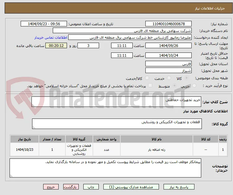 خرید تجهیزات حفاظتی