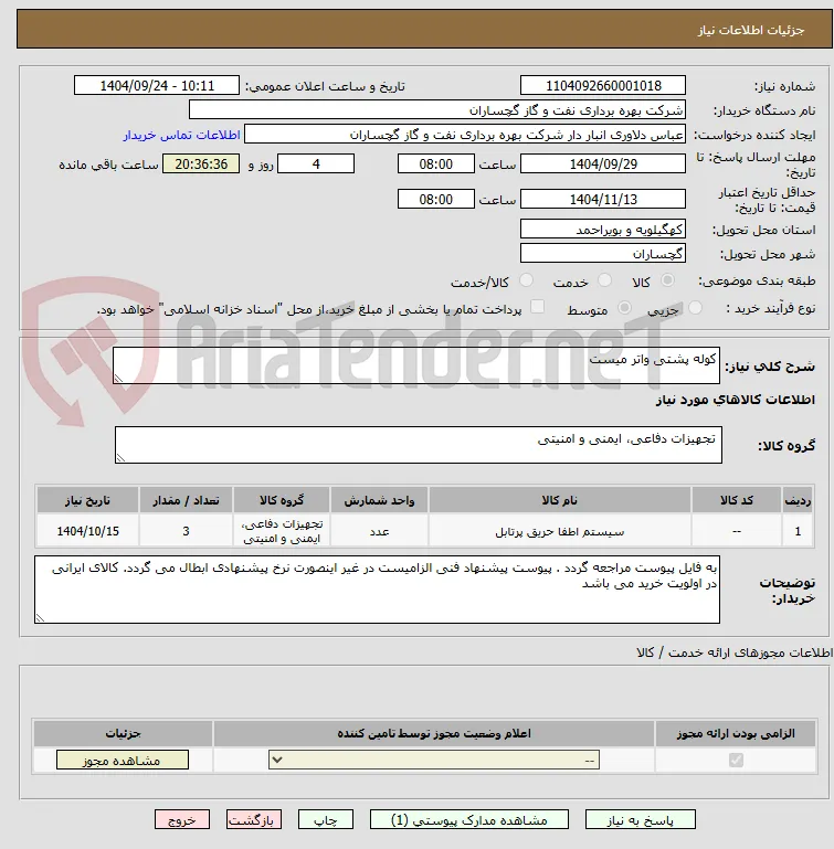 کوله پشتی واتر میست