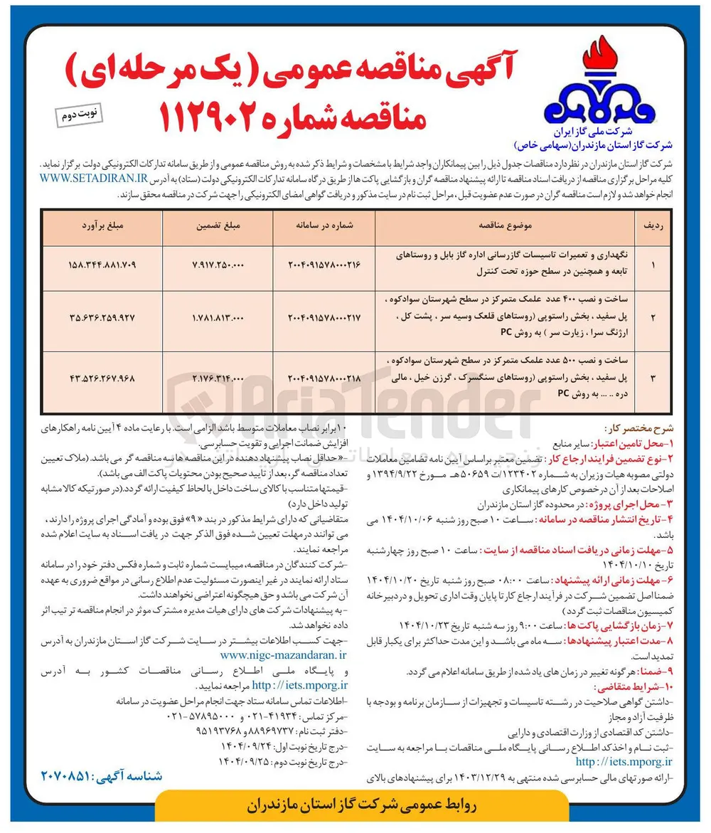 ساخت و نصب ۴۰۰ عدد علمک متمرکز 