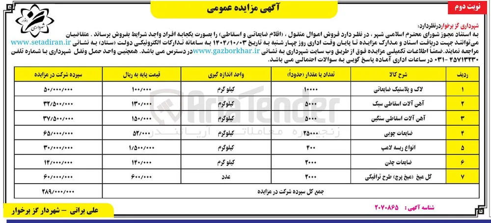 لاک و پلاستیک ضایعاتی 
