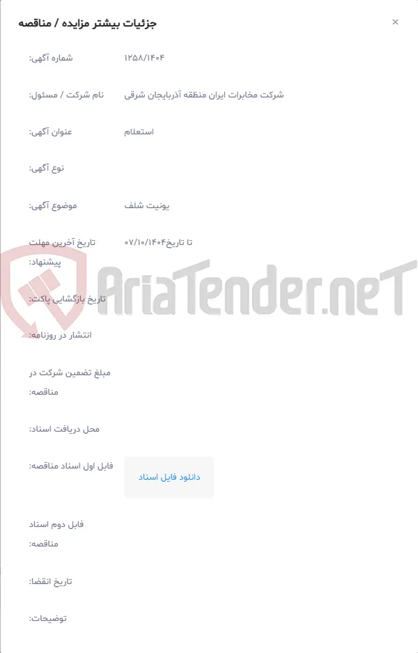 یونیت شلف