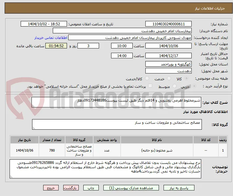 شیرمخلوط اهرمی روشویی و 14قلم دیگر طبق لیست پیوست09173448186دهاز