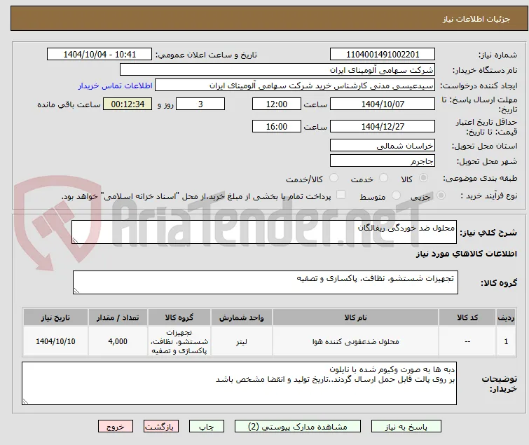 محلول ضد خوردگی ریفالگان