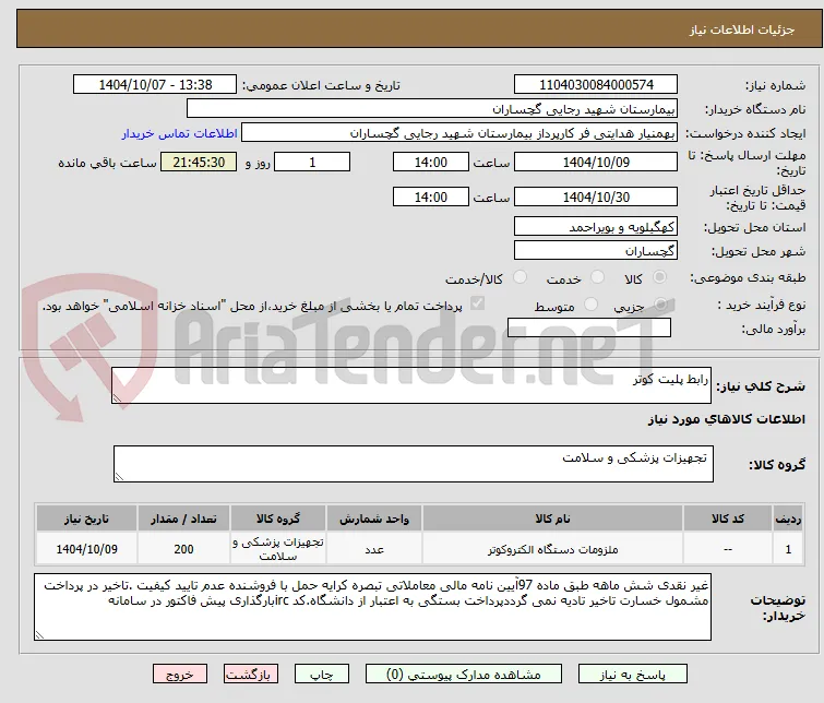 رابط پلیت کوتر