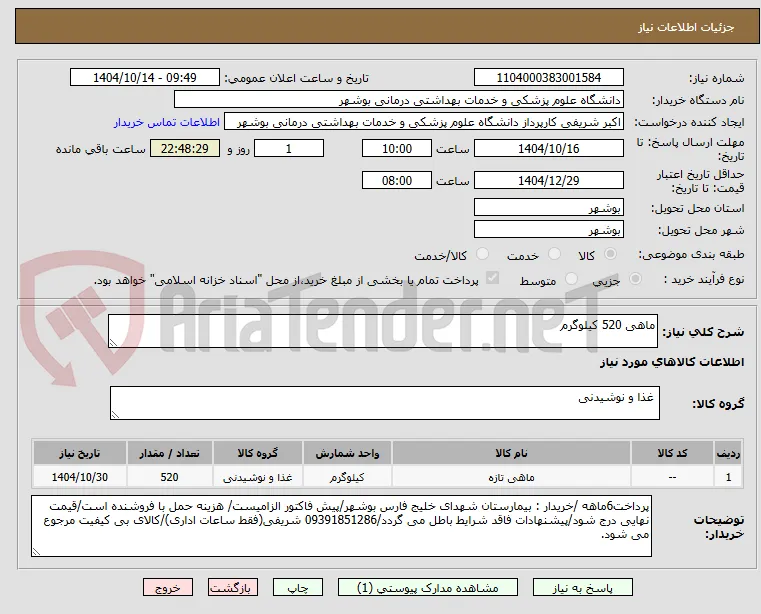 ماهی 520 کیلوگرم 

