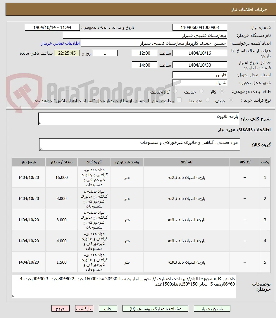 پارچه نانوون