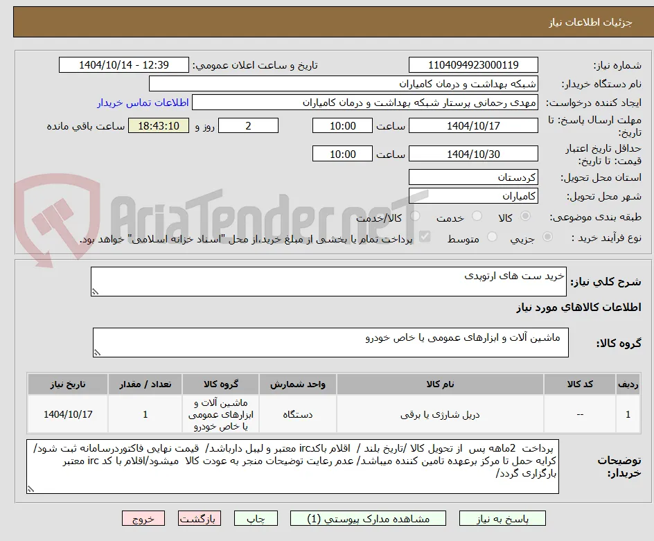 خرید ست های ارتوپدی 