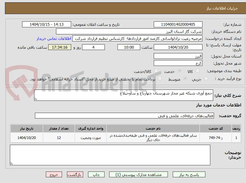 جمع آوری شبکه غیر مجاز شهرستان چهارباغ و ساوجبلاغ
