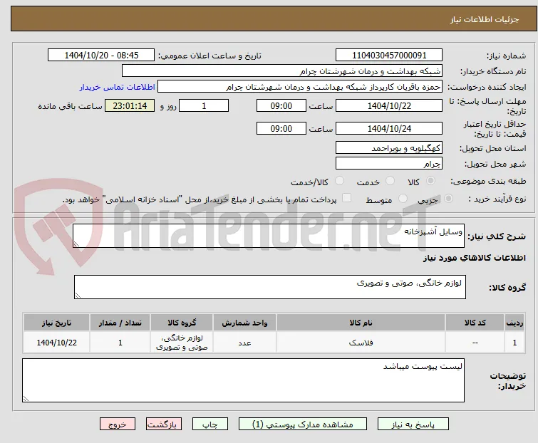 وسایل آشپزخانه