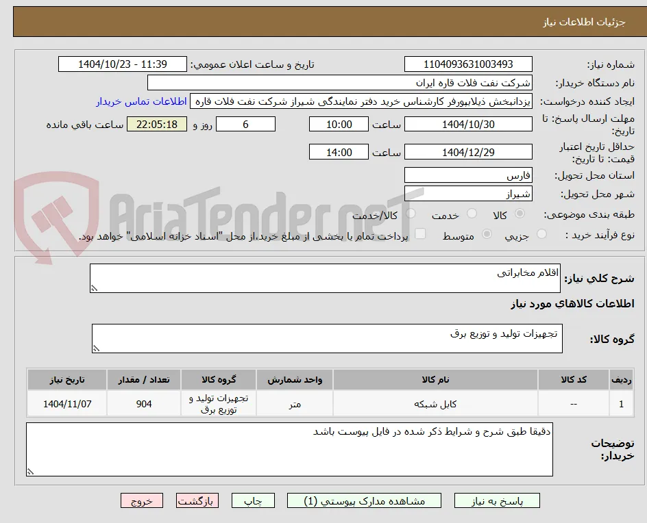 اقلام مخابراتی