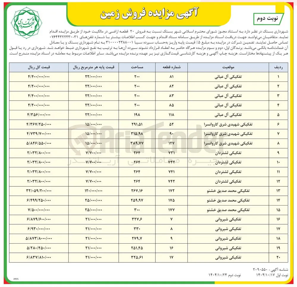 فروش زمین