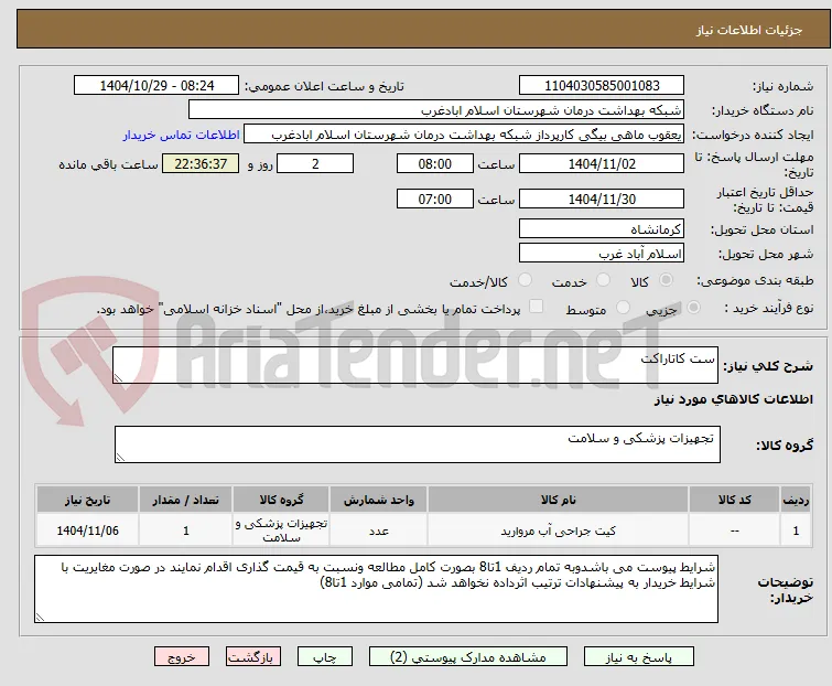 ست کاتاراکت 