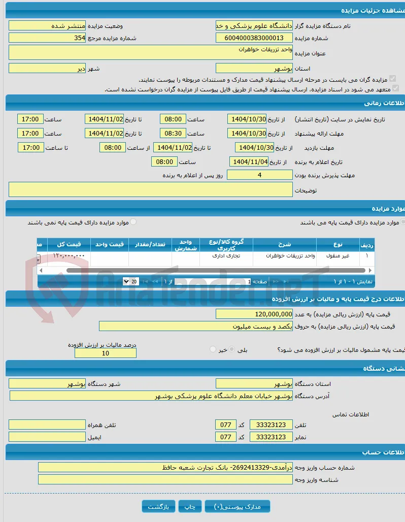 واحد تزریقات خواهران