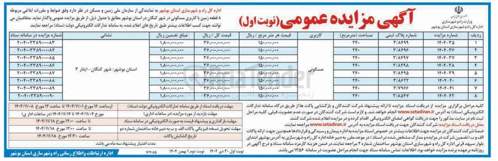 فروش زمین مسکونی