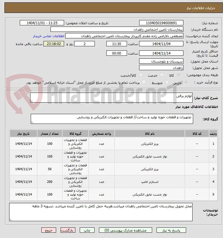 لوازم برقی 